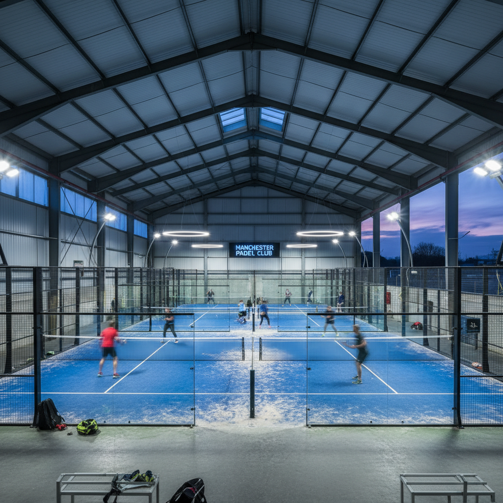 Padel in Manchester: 38 clubs and 145 courts